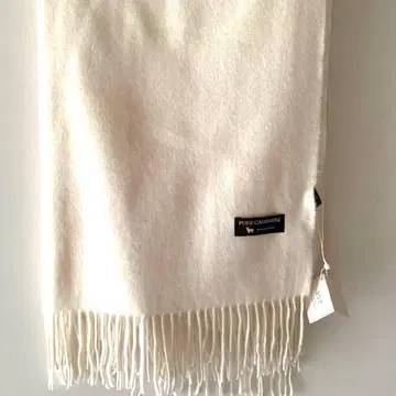 23구 미사용 새상품 캐시미어 100% 머플러 화이트 아이보리 대형 스톨