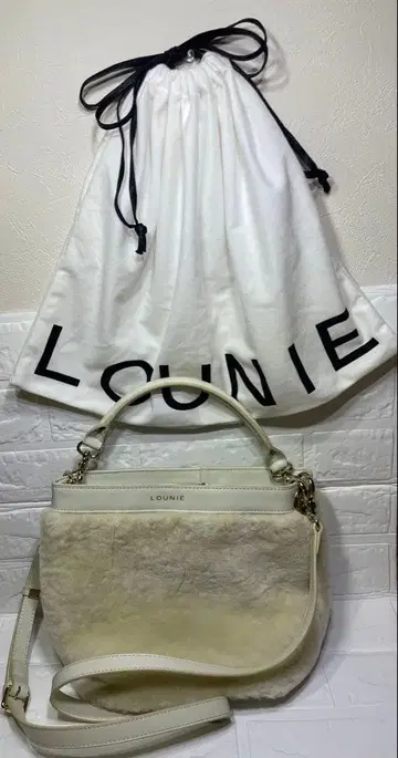 LOUNIE 숄더 백 2way 퍼백 루니 토트백