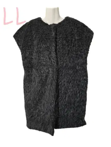 새상품/베스트/LL/퍼/베스트/블랙 계열/여성용/여성용 *0565