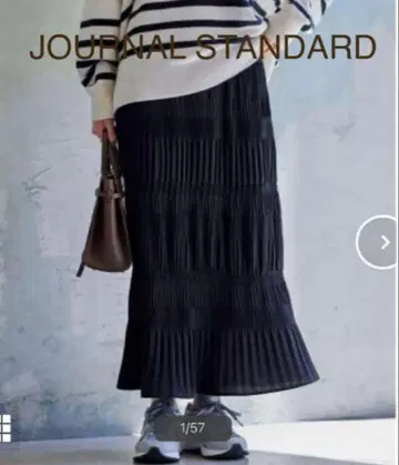 JOURNAL STANDARD 미니 플리츠 캉캉 스커트 블랙 36