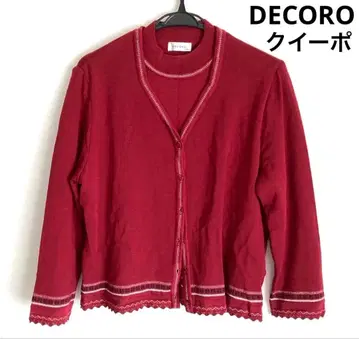 쿠이포 DECORO 앙상블 니트 가디건 사이즈 15