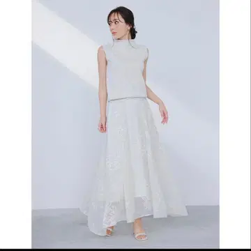 anuans (아뉴앙스) 이레헴 펄 스커트 니트 세트 스커트