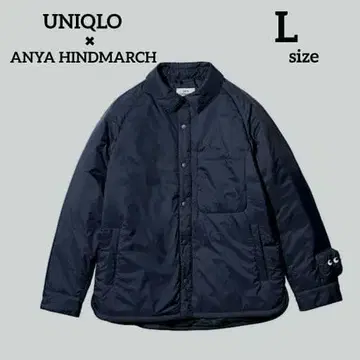 유니클로 x 안야 힌드마치 퍼프 테크 셔츠 자켓 L