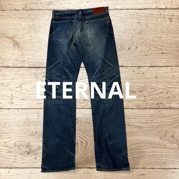 이터널 (Eternal) 남성용 스트레이트 데님 청바지 인디고