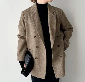 select MOCA by son 트위드 더블 자켓