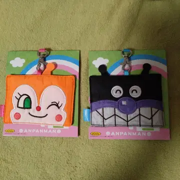 호빵맨 캐릭터형 패스케이스 2개 세트