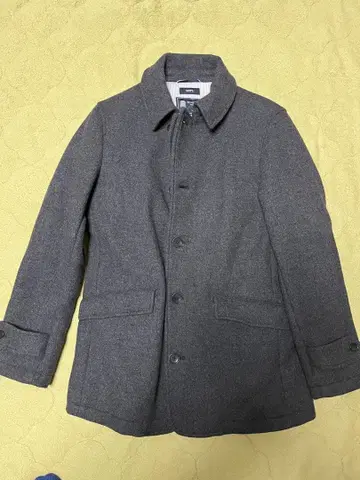 SHIPS 100% 울 그레이 피 코트