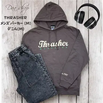 남성 코디 세트 판매 THRASHER 남성 후드티 하의 세트 *.
