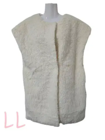 새상품/베스트/퍼/LL/베스트/화이트 계열/여성용/여성용 *0570