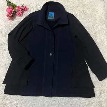 ann 센소유니코 플리스 자켓 안키치 네이비 x 블랙