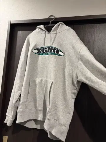 X-girl 그레이 후드티 새상품급 L 사이즈
