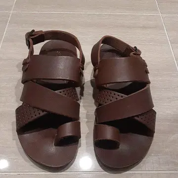 SHELLAC 셀락 가죽 샌들