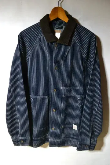 새상품 GAP 데님 스트라이프 쵸아 자켓 네이비 L 남성용 미사용
