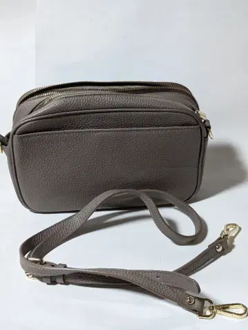 choutrente 그레이 가죽 숄더백