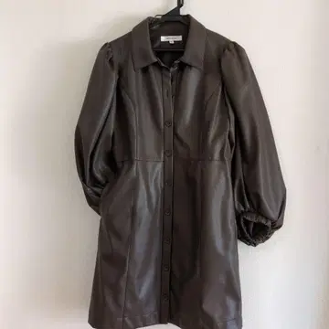 MOUSSY 브라운 퍼프 슬리브 자켓 사이즈 1