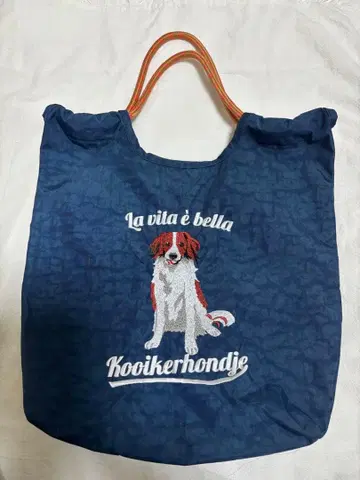 애니멀 자수 토트백