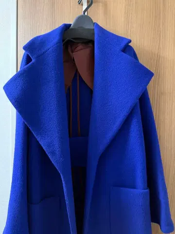 UN3D. 롱 코트 블루 36사이즈 ( M사이즈 )