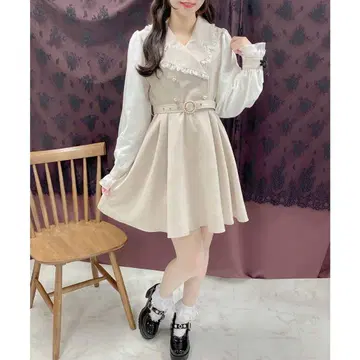 ROJITA 프릴 달린 핑크 원피스