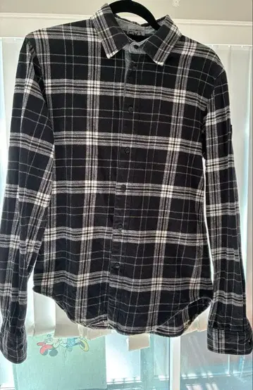 EA7 체크 플란넬 셔츠 XS ( S )