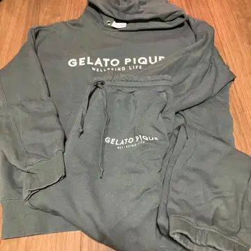 GELATO PIQUE 카키 맨투맨 세트 S~M