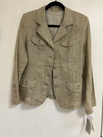 린넨 베이지 테일러드 자켓
