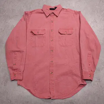 90s Patagonia 코튼 캔버스 셔츠 살몬 핑크 M