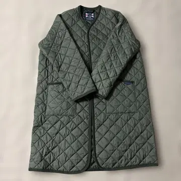 새상품급 LAVENHAM 라벤햄 퀼팅 롱 코트 올리브 그린