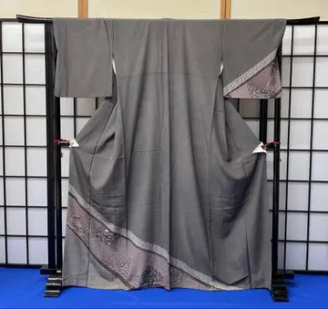 에도 코몬 무늬 호몬기 새상품급 유즈드 기모노