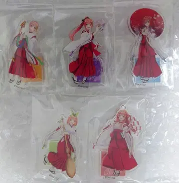 5등분의 신부 무녀 아크릴 스탠드 UC 카드 특전