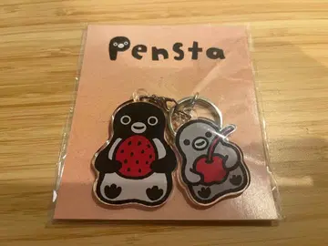 Suica 펭귄 2단 아크릴 키링 푸딩 아라모드