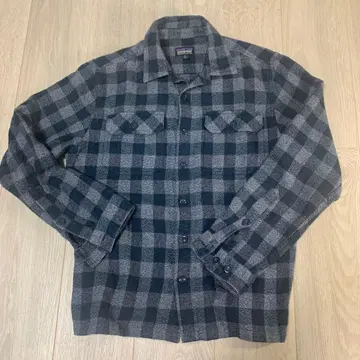 patagonia 오가닉 코튼 체크 무늬 플란넬 셔츠 S