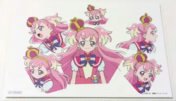 [ 새상품 ] 원더풀 프리큐어! 설정 자료집 혜택 엽서 큐어 원더풀