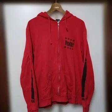 지퍼 후드티 BOMAYE XL 빅 로고 소매 프린트 나카무라 신스케