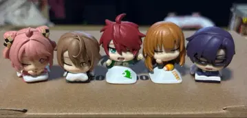 애니메이션 캐릭터 미니 피규어 5체 세트