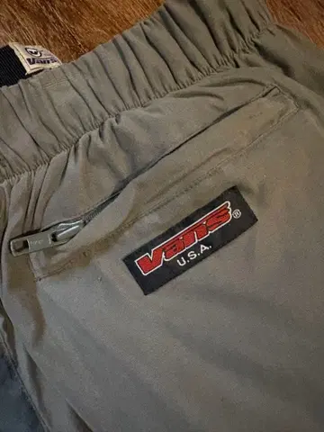 VANS 카키 구제 의류 웜 팬츠 USA
