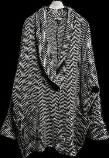 [ 구제 의류 ] 헤링본 패턴 자켓 코트