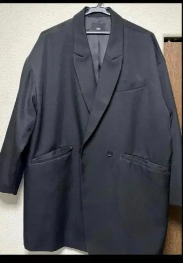 HARE 블랙 체스터 코트 s 사이즈