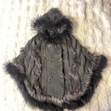 SISTEMATIC 후드 부착 그레이 판초