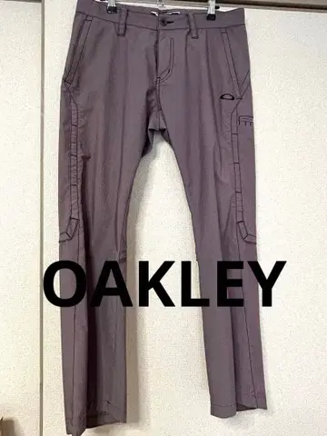 오클리 골프 팬츠 스모크 퍼플 로고 자수 포함