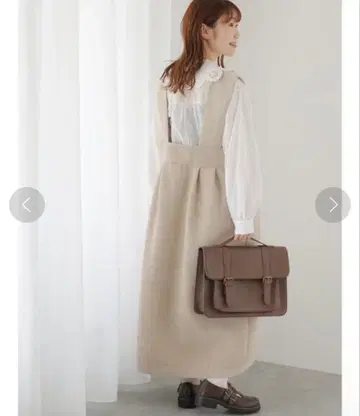 ehka sopo 전후 착용 몰드 트위드 점프 스커트