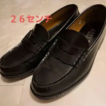 HARUTA 블랙 로퍼 26EEE