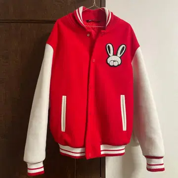 ZARA 봄버 바시티 자켓 토끼 M