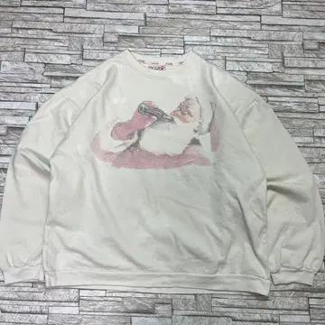 90s 코카콜라 맨투맨 산타클로스 빅 프린트 빈티지