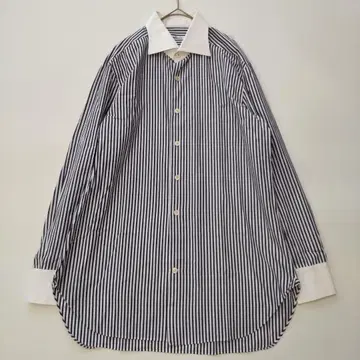 새상품급 키튼 스트라이프 클레릭 셔츠 이탈리아제 빅 사이즈 42