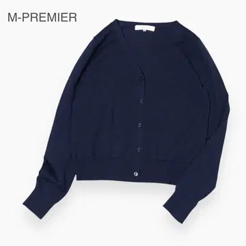 새상품급 M-PREMIER 울 혼방 니트 가디건 36 엠프리미어