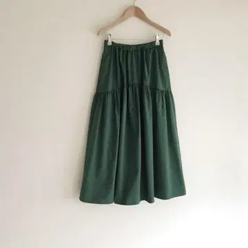 저널 스탠다드 레리움 타프타 개더 스커트 그린 FREE