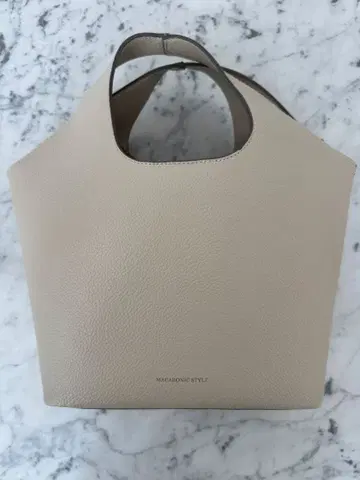 [ 미사용 새상품 ] MACARONIC STYLE 2way 토트백 베이지
