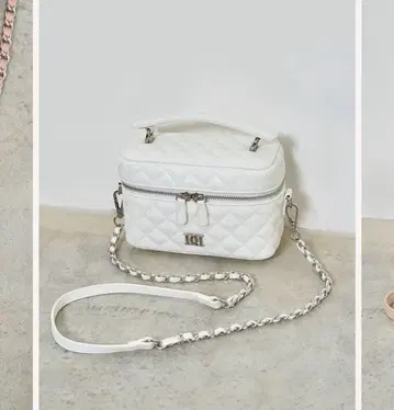 퀼팅 숄더 미니백 WHT 화이트 WHITE 화이트