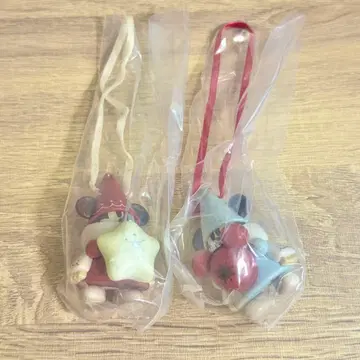 디즈니 릴린린 2025 캡슐 토이 빨간색 스카이블루 2개 세트