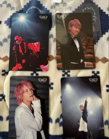 테고시 유야 2장 복권 4점 세트